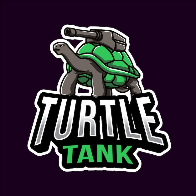 Szablon Logo Esport Turtle Tank War