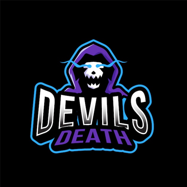 Szablon Logo Esportowe śmierci Diabła