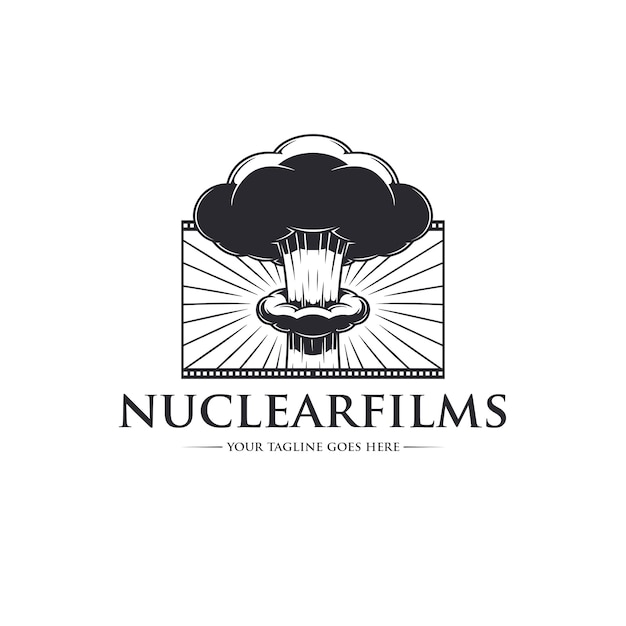Szablon Logo Filmów Wybuchowych Jądrowych