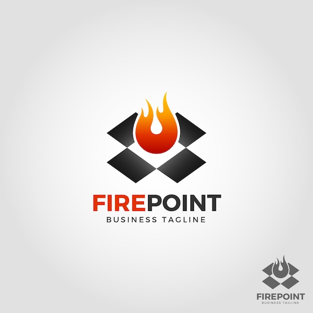 Plik wektorowy szablon logo fire point