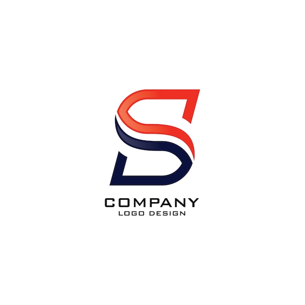 Szablon logo firmy S Letter