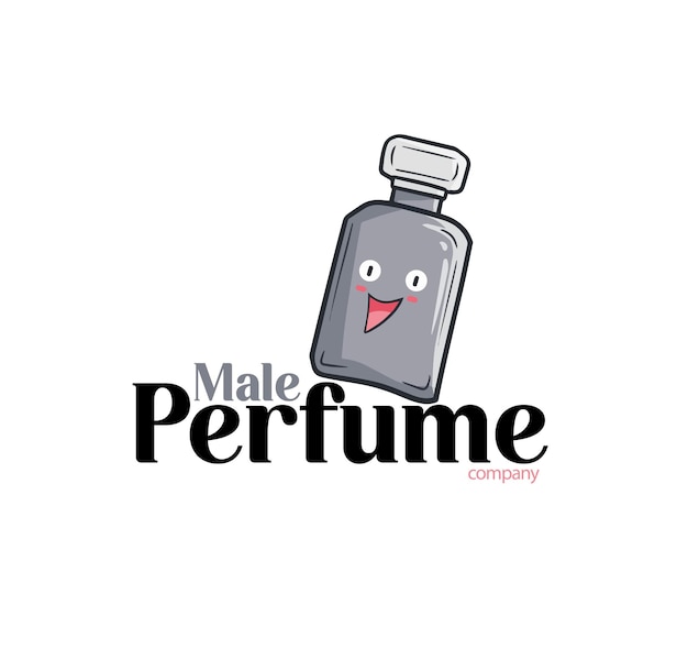 Szablon logo firmy śmieszne męskie perfumy