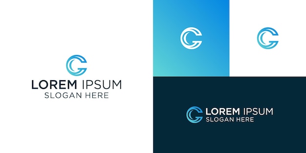szablon logo firmy z literą c
