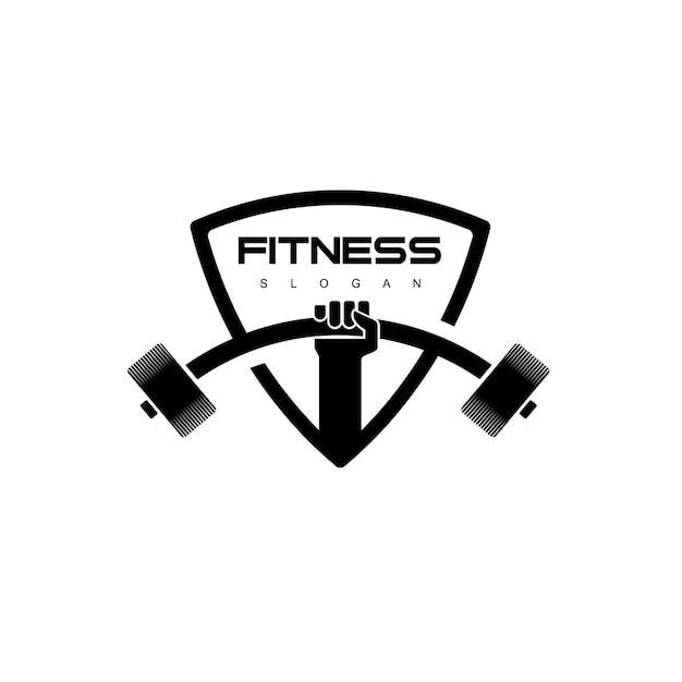 Szablon Logo Fitness I Siłowni