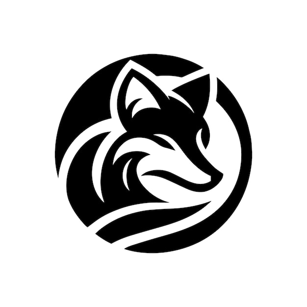 Szablon logo Fox izolowana tożsamość marki abstrakcyjna grafika wektorowa