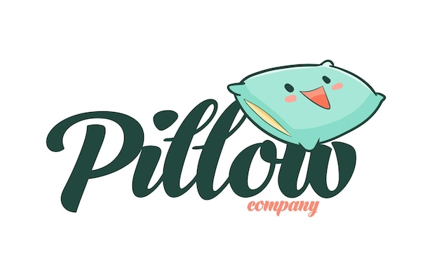 Plik wektorowy szablon logo funny pillow company