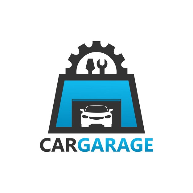 Plik wektorowy szablon logo garażu samochodowego wektor premium