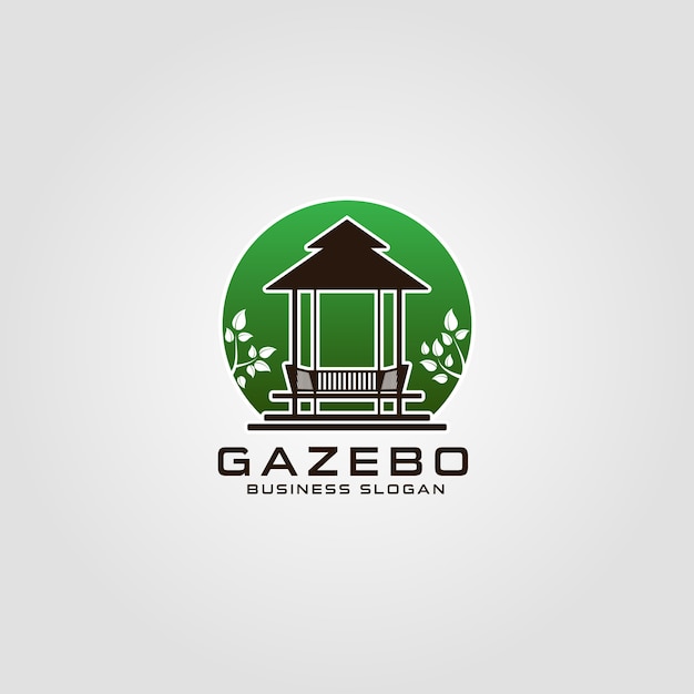 Plik wektorowy szablon logo gazebo