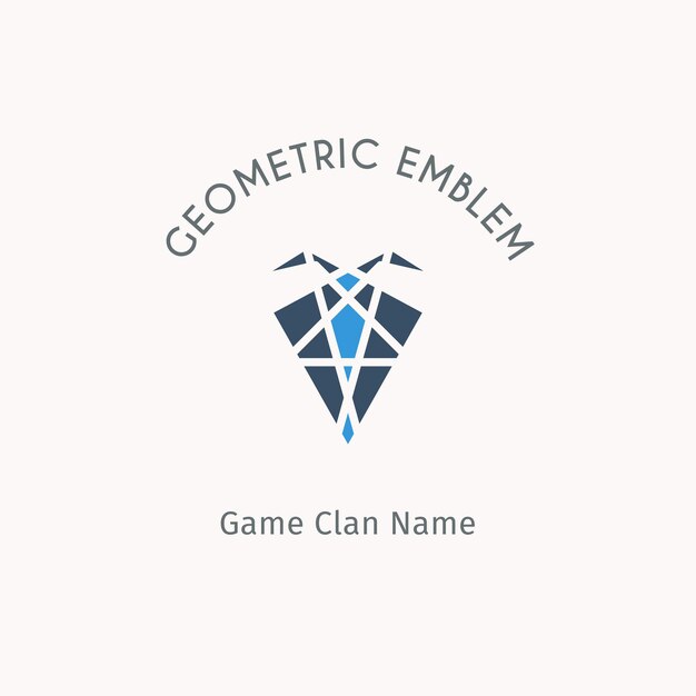 Plik wektorowy szablon logo geometrycznego nowoczesny symbol wektorowy dla drużyn i załóg sportowych alternatywnych lub ekstremalnych