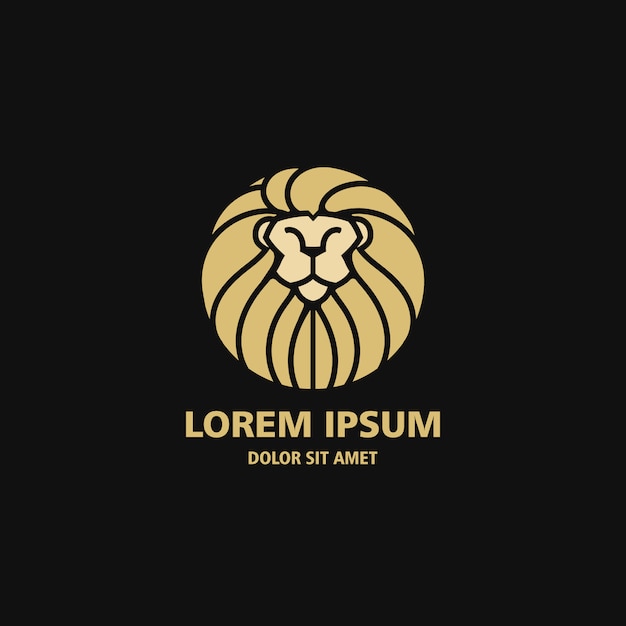 Szablon Logo Gold Lion