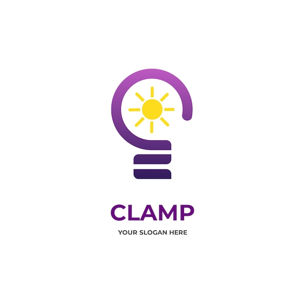 Szablon Logo Gradient Inspiracji Lamp