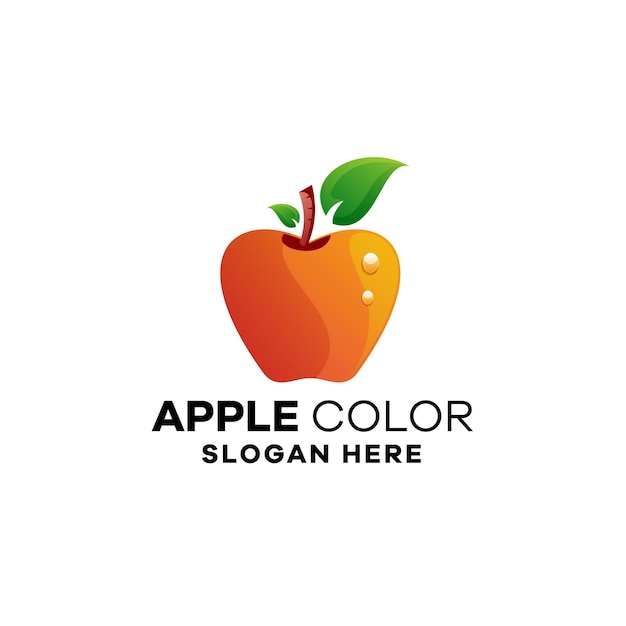 Szablon Logo Gradientowego Apple Apple