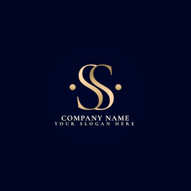 Szablon logo gradientu ss