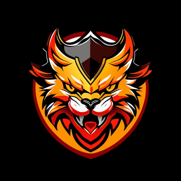 Szablon Logo Gry Maskotki Dla Streamera E-sportu