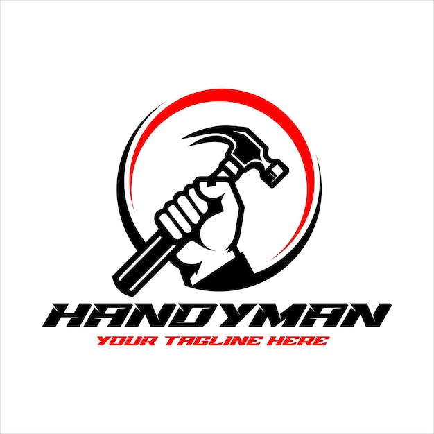 Szablon Logo Handyman Element Logo Handyman Wektor Logo Handyman