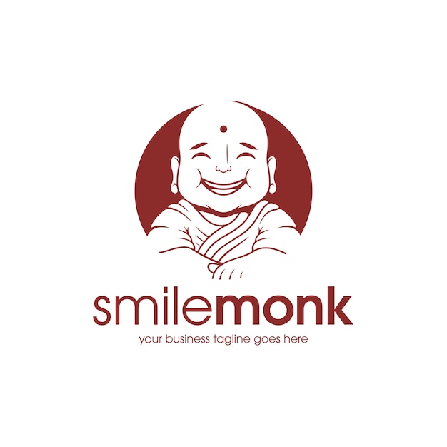 Szablon Logo Happy Monk