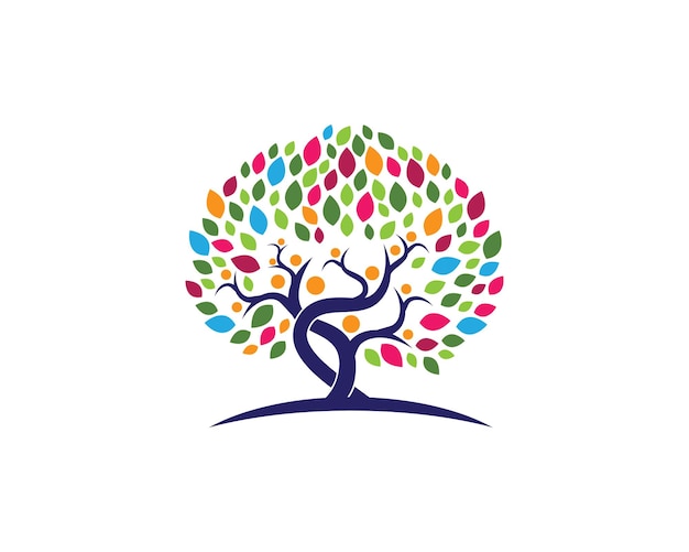 Szablon Logo Ikona Drzewa