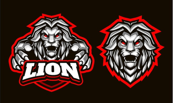 Szablon Logo Ilustracji Lew