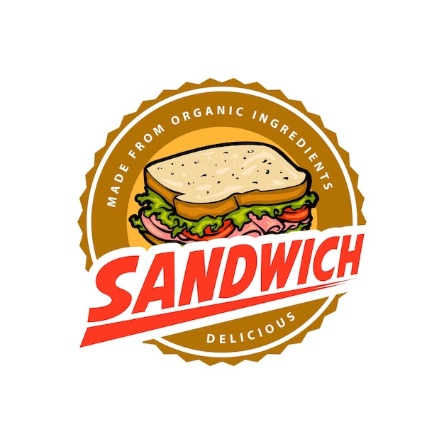 Plik wektorowy szablon logo kanapki