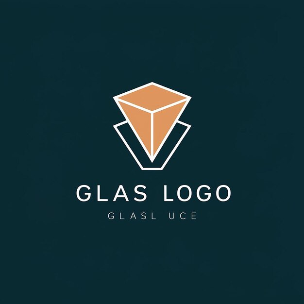 Plik wektorowy szablon logo konstrukcji szkła płaskiego