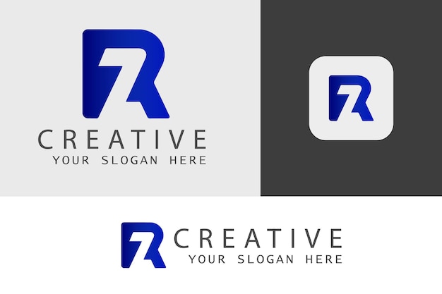 Szablon Logo Kreatywnego Listu Rz