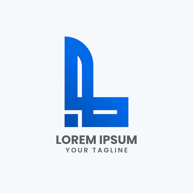 Szablon Logo Kreatywnego Litery L