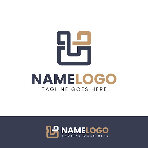 Szablon logo kreatywnego qpu