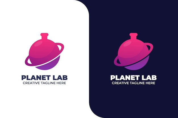Szablon Logo Laboratorium Nauki Planet