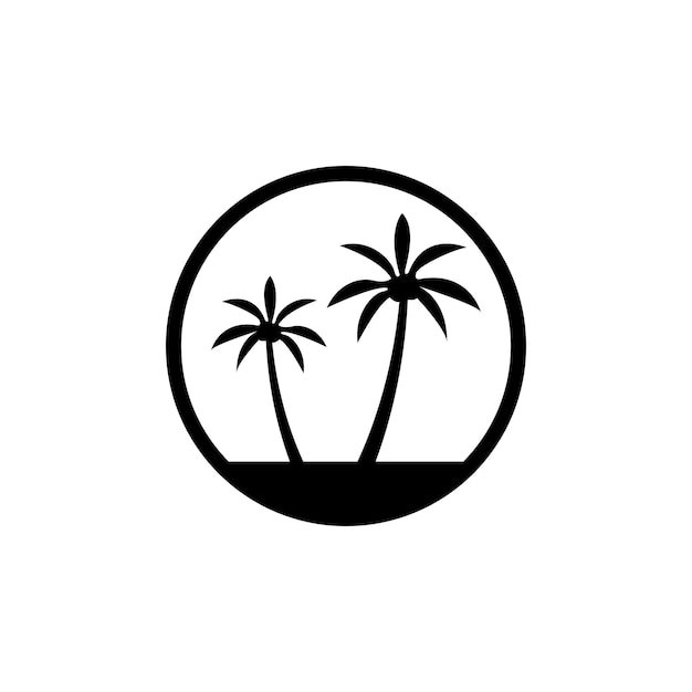 Szablon Logo Lato Palmy
