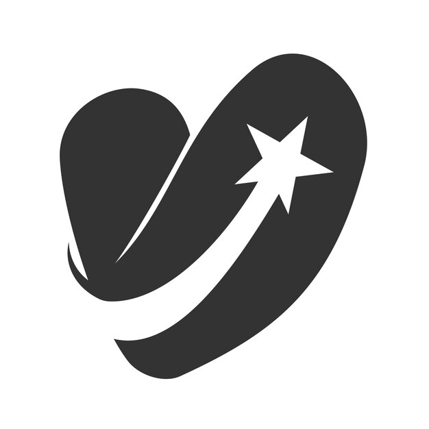 Szablon Logo Love Hearth Care Ikona Ilustracja Tożsamość Marki