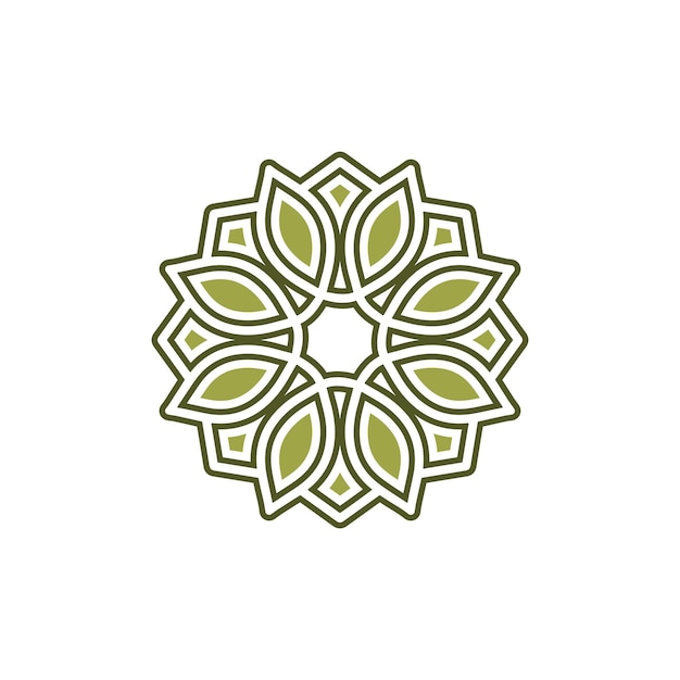 Szablon Logo Mandala Okrągły Wzór W Formie Mandali Orientalny Wzór Ilustracji Wektorowych Islam Arabski Indyjski Turecki Pakistan Chiński Osmański Motywy