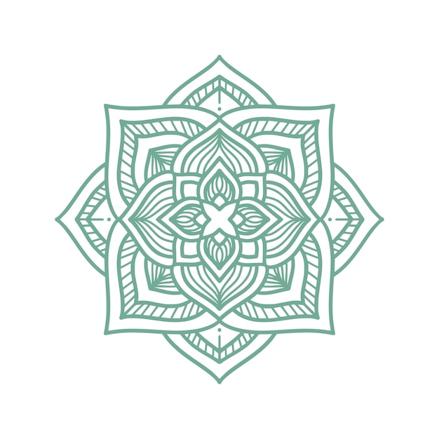 Szablon Logo Mandala Okrągły Wzór W Formie Mandali Orientalny Wzór Ilustracji Wektorowych Islam Arabski Indyjski Turecki Pakistan Chiński Osmański Motywy