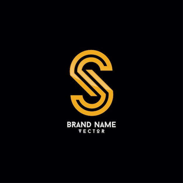 Szablon Logo marki Monogram S Letter