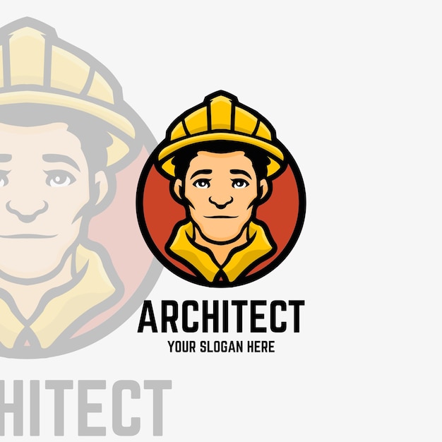 Szablon Logo Maskotki Architekta