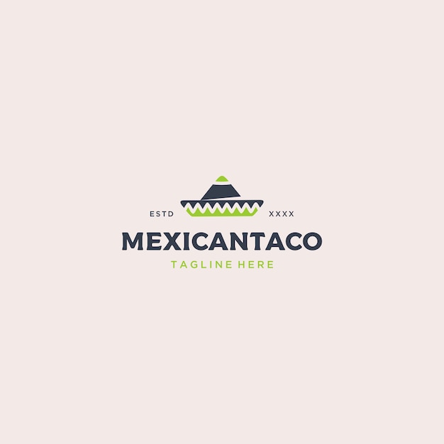Szablon Logo Meksykańskie Jedzenie Tacos