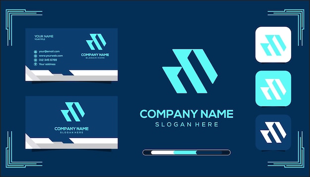 Szablon logo monogramu wektorowego M