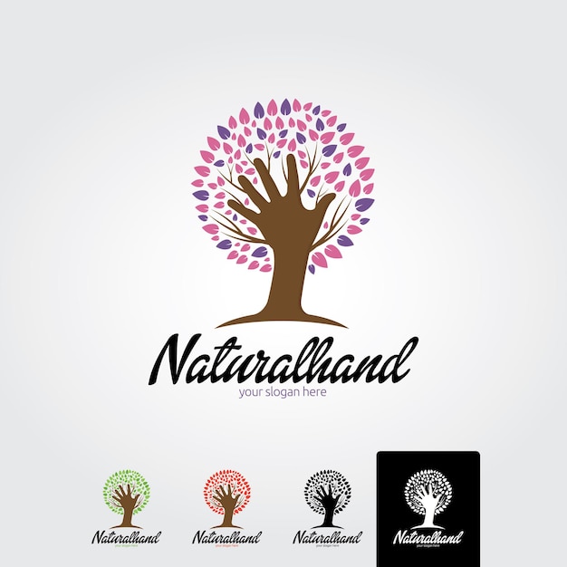 Szablon Logo Naturalnej Dłoni