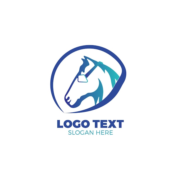 Szablon Logo Nerd Horse Dla Firm