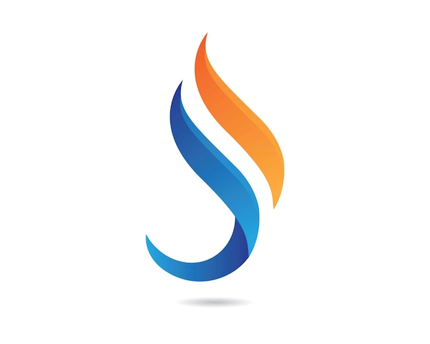 Szablon Logo Płomień Ognia