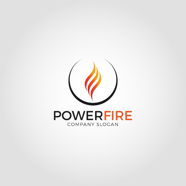 Szablon Logo Power Fire