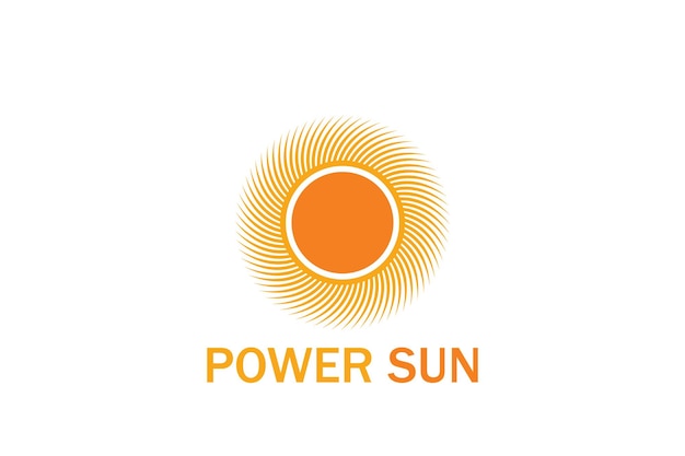 Szablon Logo Power Sun