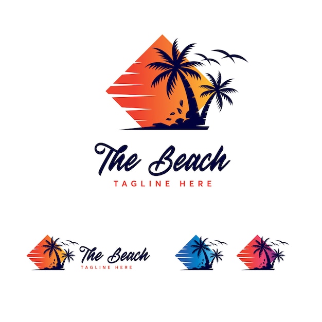 Szablon Logo Premium Beach