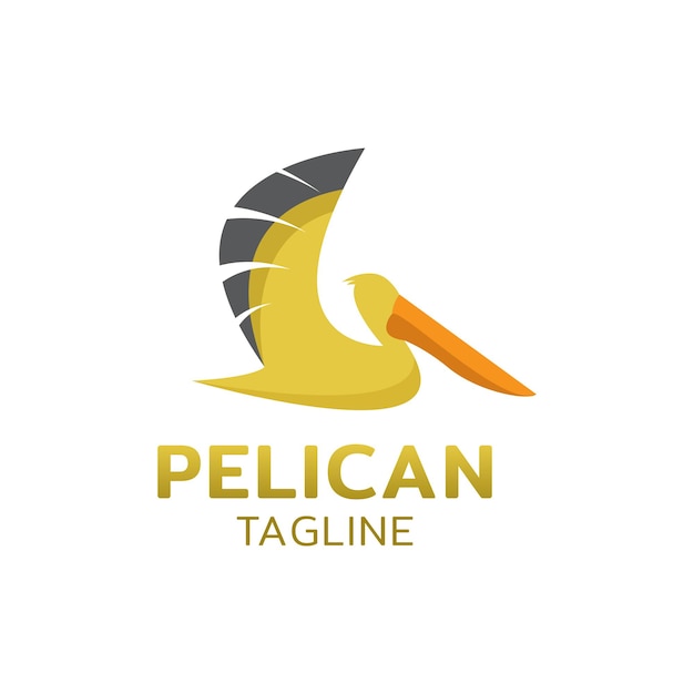 Szablon Logo Projektu Latającego Pelikana