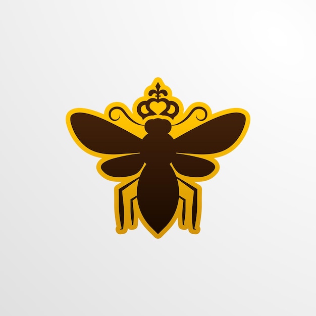 Szablon logo pszczoły miodnej nowoczesny i czysty styl odpowiedni dla formatu wektora eps firmy