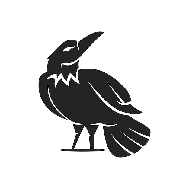 Plik wektorowy szablon logo raven izolowana tożsamość marki ikona abstrakcja grafika wektorowa