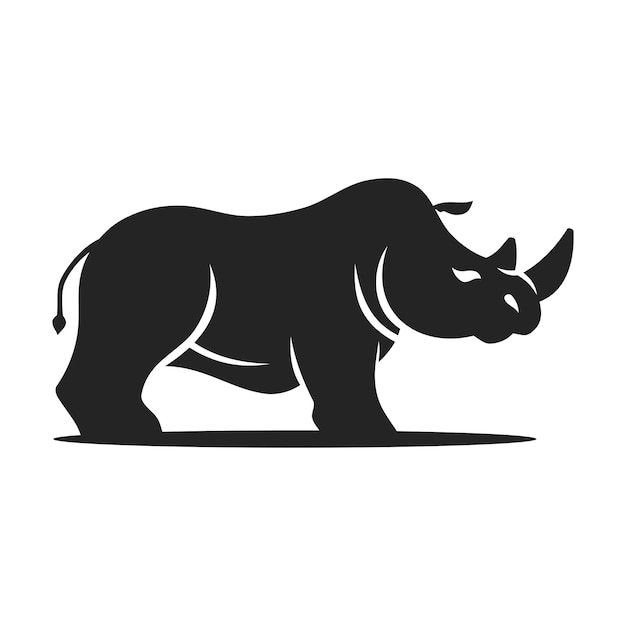 Szablon Logo Rhino Izolowana Tożsamość Marki Ikona Abstrakt Wektorowa Grafika