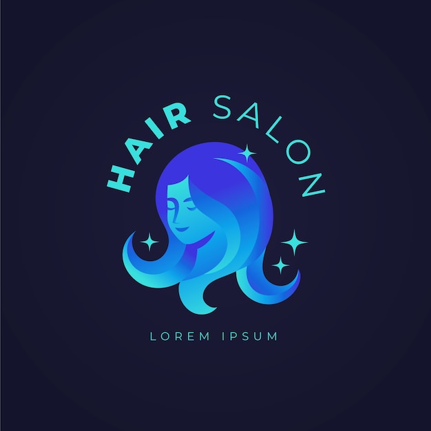 Szablon logo salonu fryzjerskiego