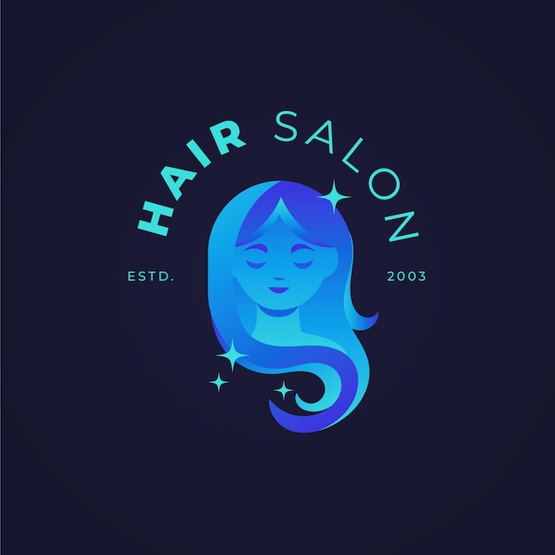 Szablon logo salonu fryzjerskiego