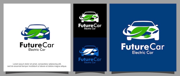 Szablon Logo Samochodu Elektrycznego Przyszłości