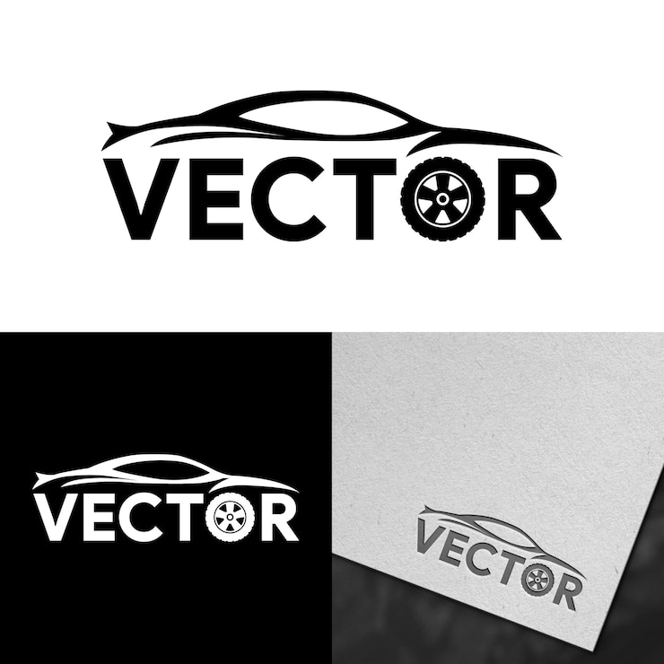 Wektor szablon logo serwisu samochodowego